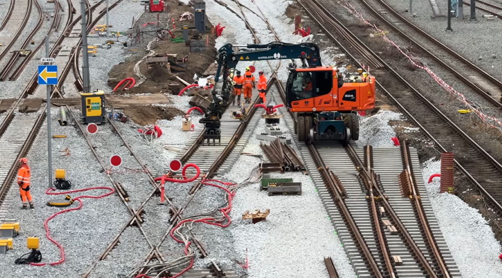 Totalspærring af Aarhus i forbindelse med elektrificeringen