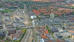Den nye bane bliver tilsluttet den eksisterende bane i Vigerslev.