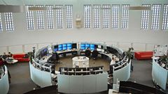 Fjernbanens kontrolrum i Trafiktårn Øst