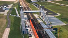 Visualisering af Vinge Station