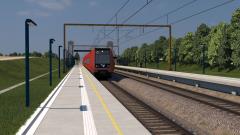 Visualisering af Vinge Station