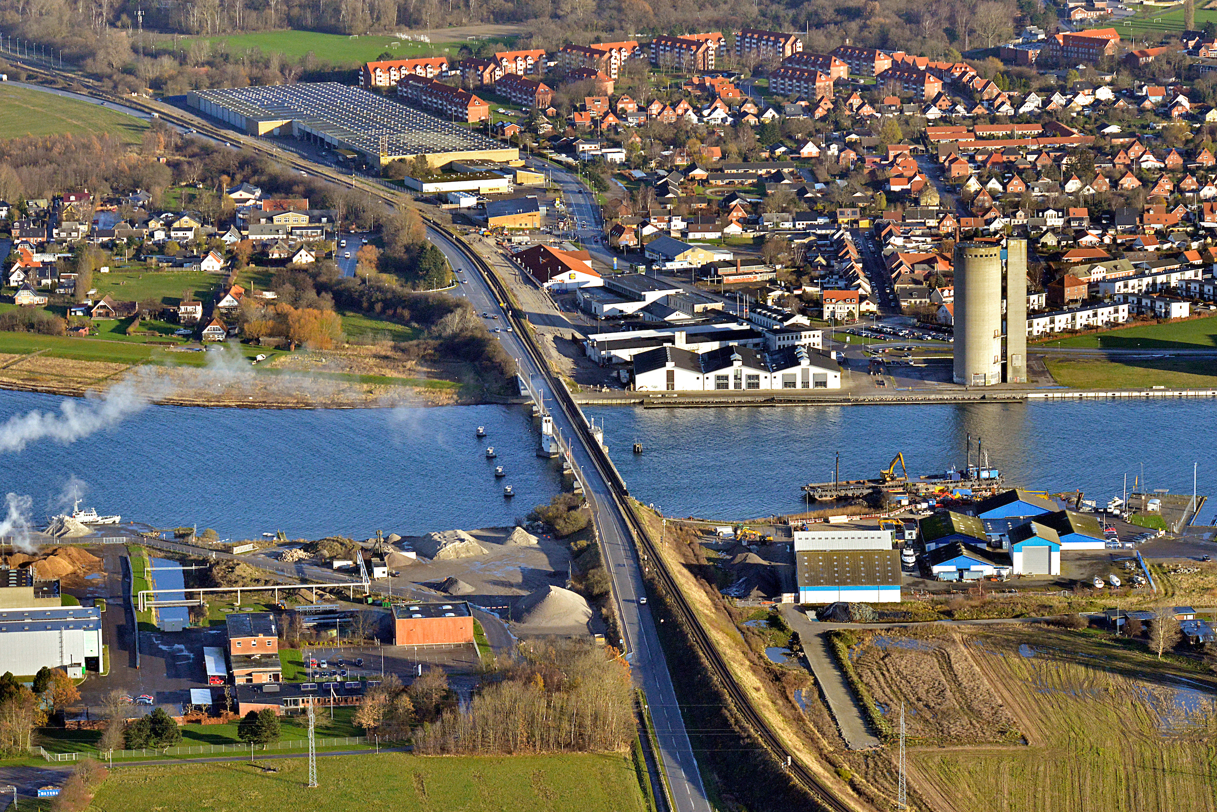 Masnedsundbroen set fra Masnedø
