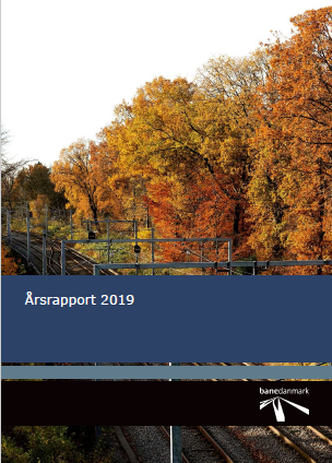 Forsiden af Banedanmarks årsrapport 2019