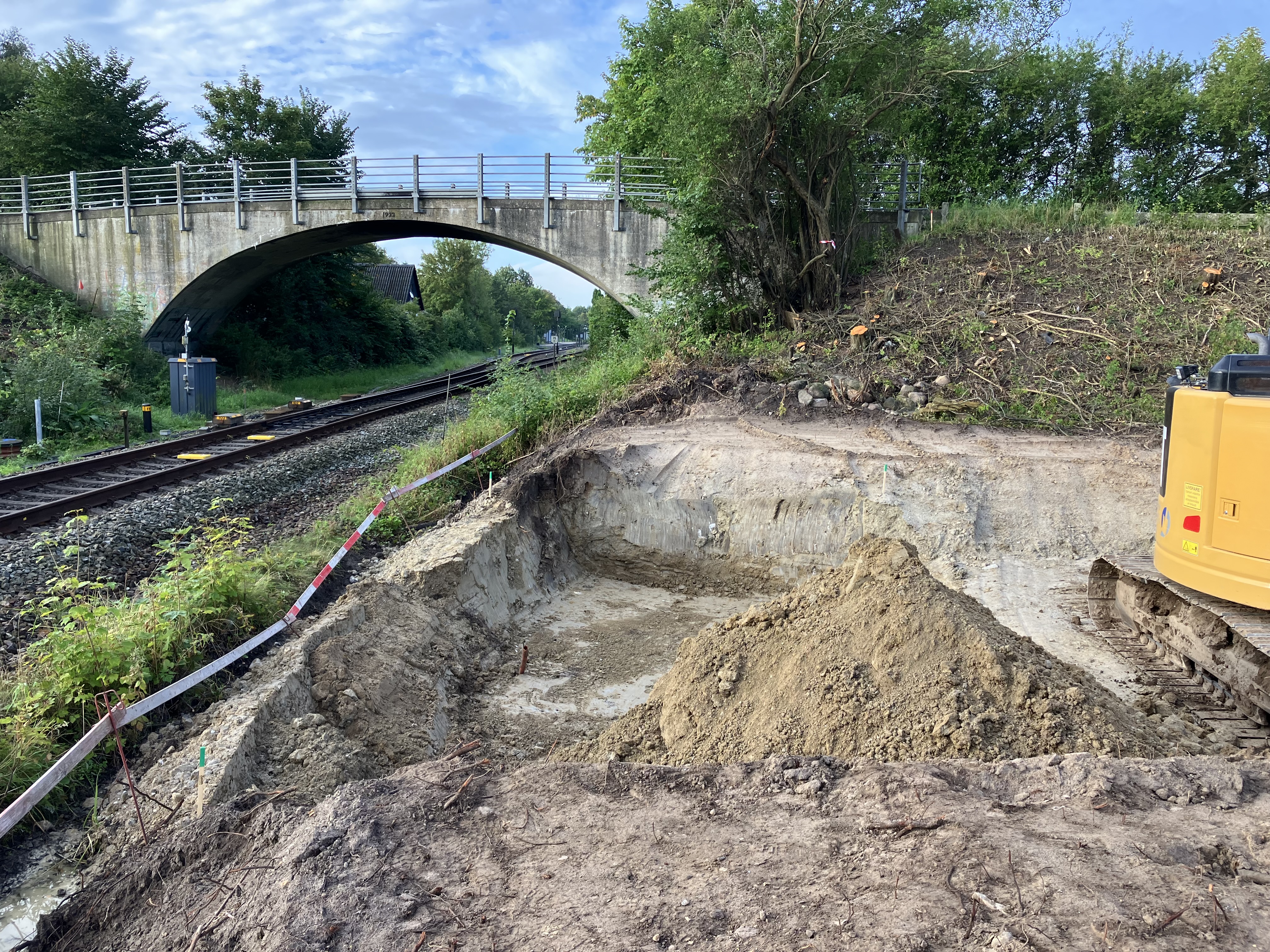 Broarbejdet i Regstrup. Foto: Banedanmark