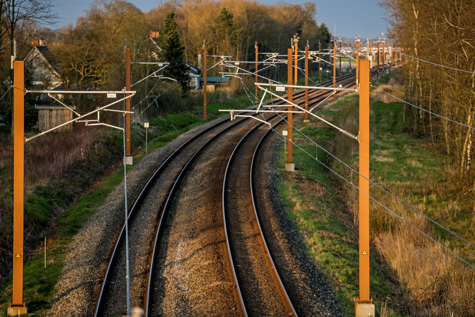 Elektrificeret strækning Esbjerg-Lunderskov