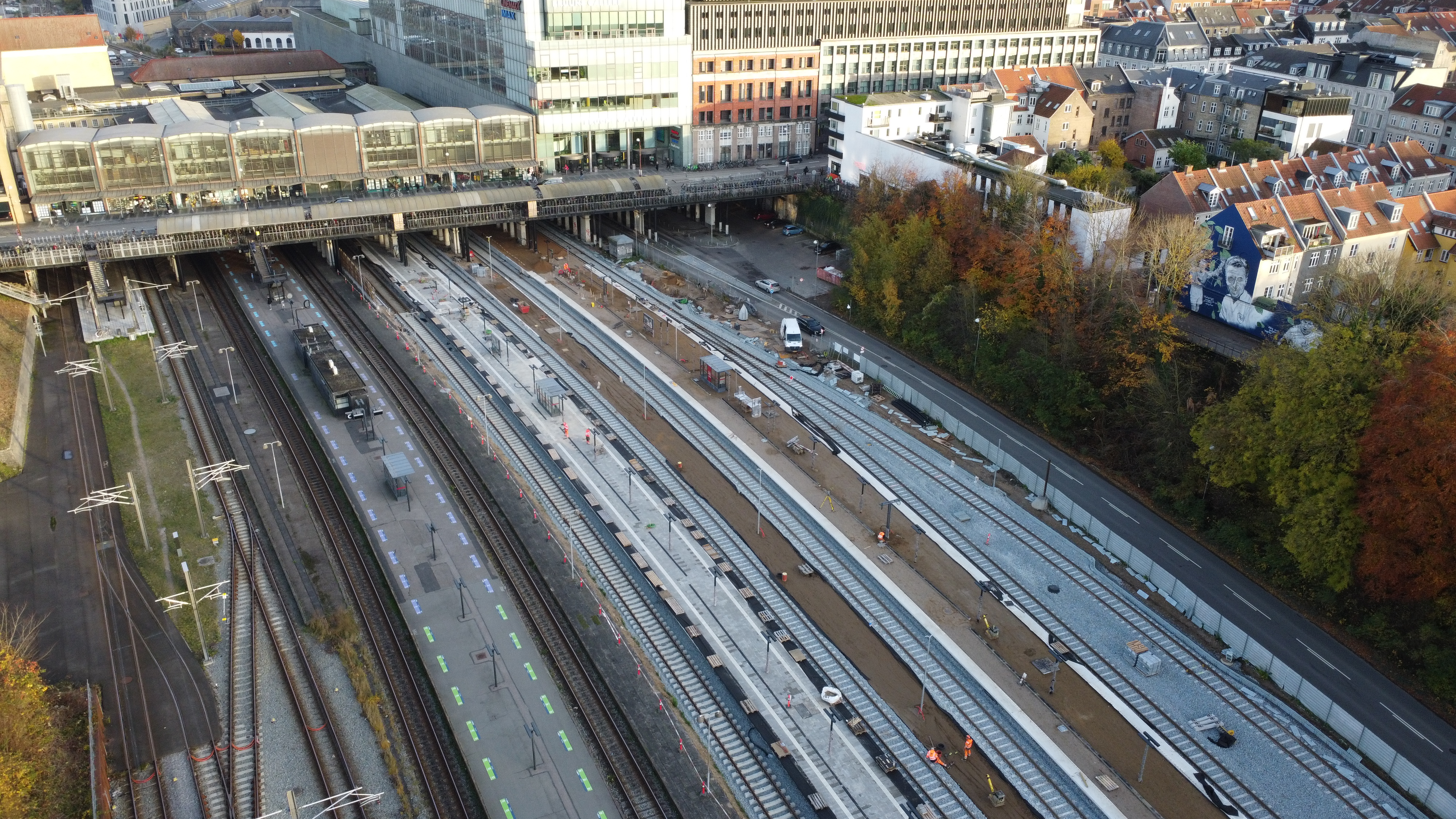 Aarhus Hovedbanegård under ombygning