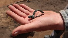 Bronzespænde fra tidlig germansk jernalder.